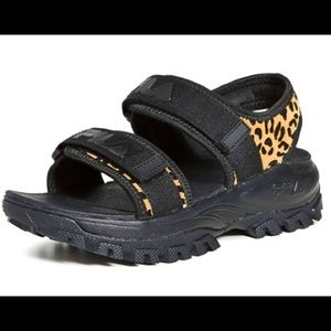 Cute leopard FilA sandals